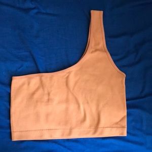 forever 21, nude color, crop top, size s/m